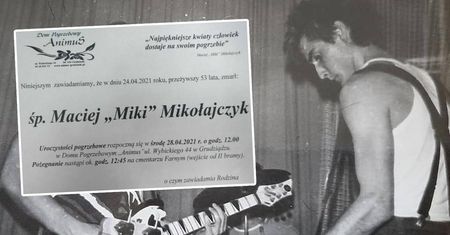 Nie żyje Maciej "Miki" Mikołajczyk. Miał 53 lata