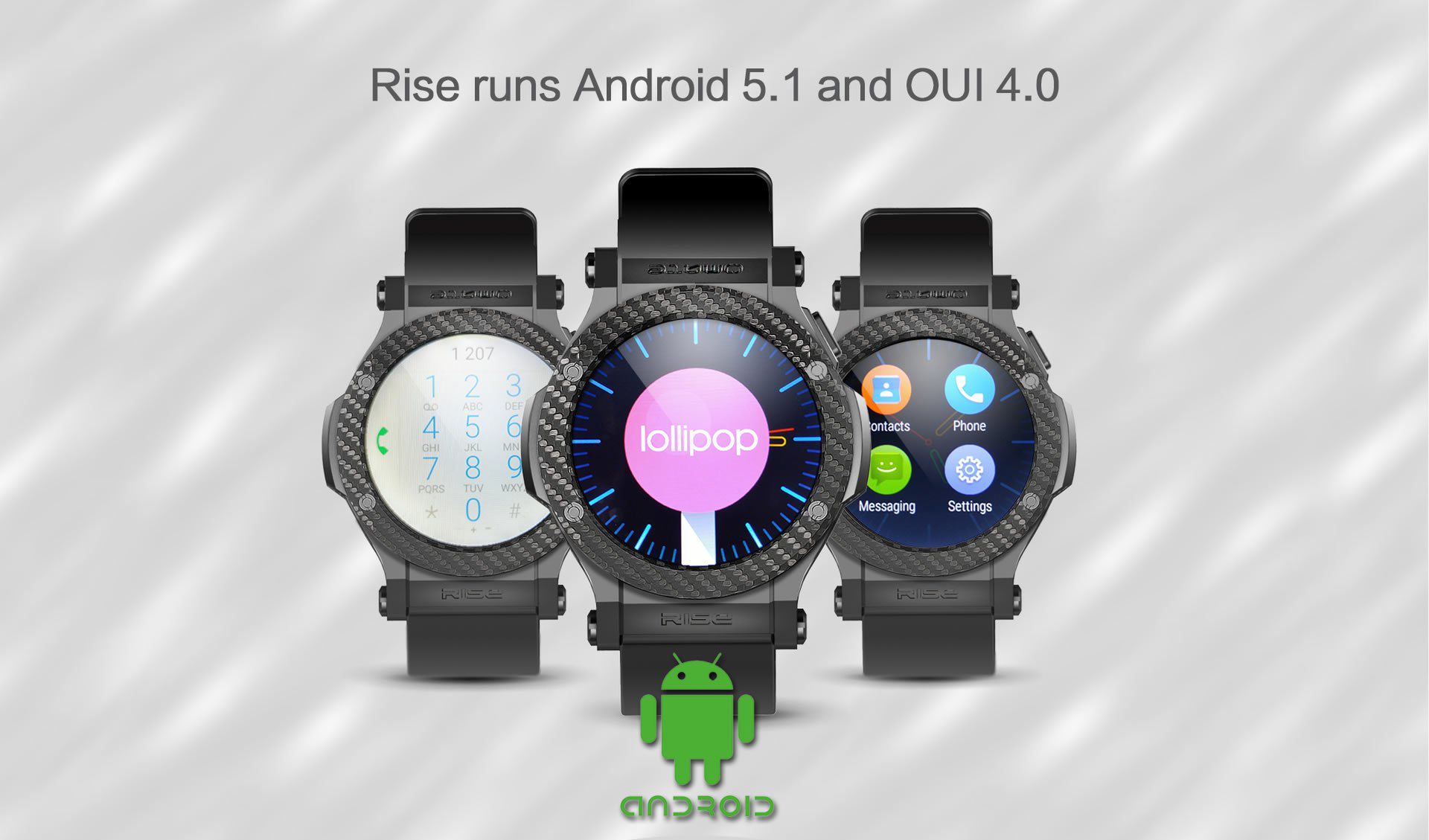 Omate Rise to ładny i funkcjonalny zegarek z Androidem. Smartfonowym Androidem 3