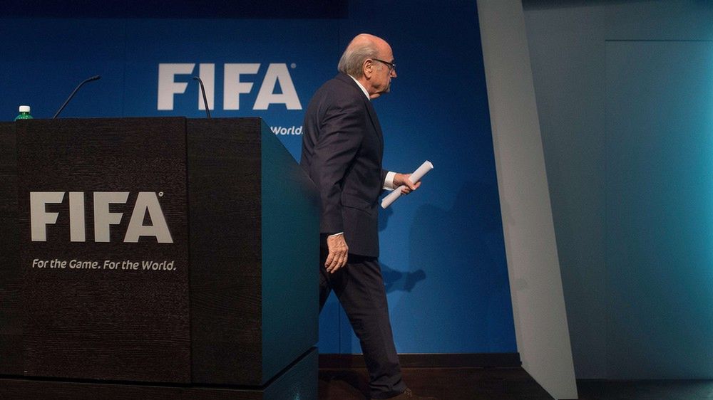 Na zdj. były szef FIFA Sepp Blatter