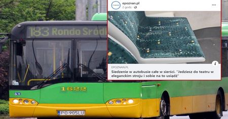 Tak wyglądało siedzenie w autobusie miejskim. Aż chwycił za telefon
