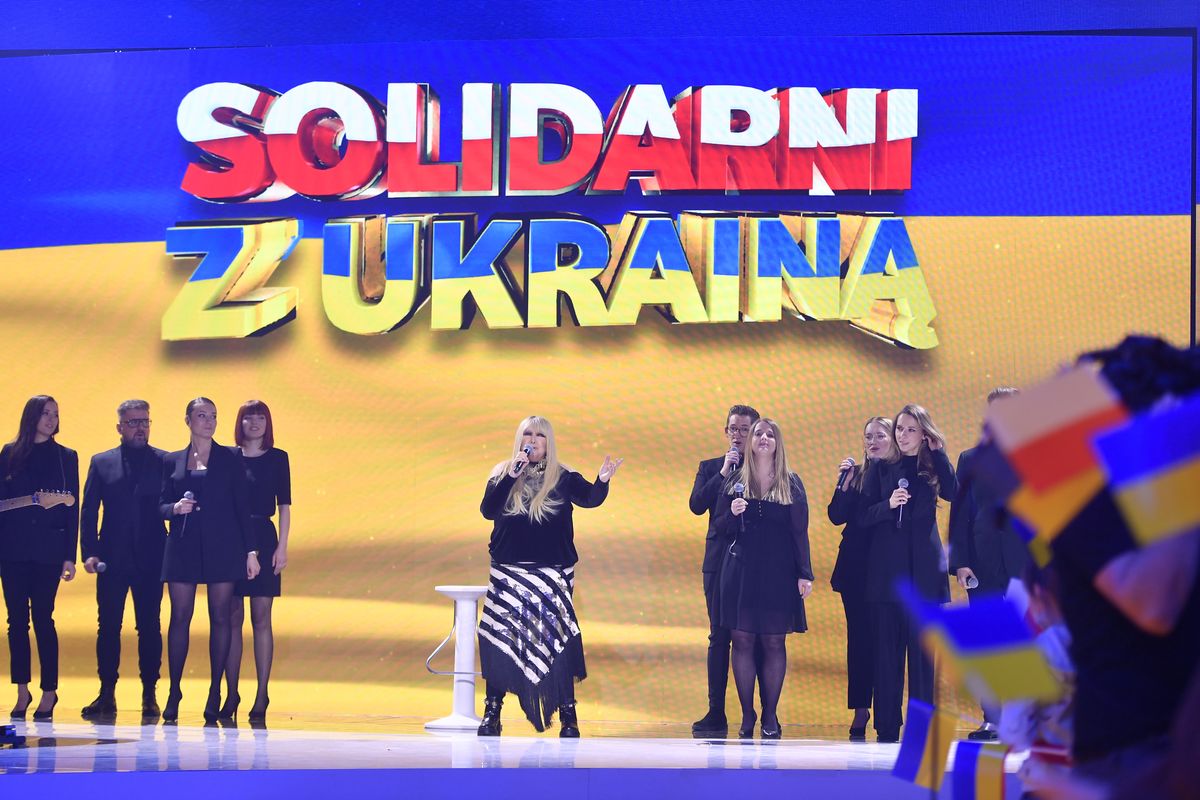 Maryla Rodowicz, Solidarni Gospel Choir podczas koncertu "Solidarni z Ukrainą"