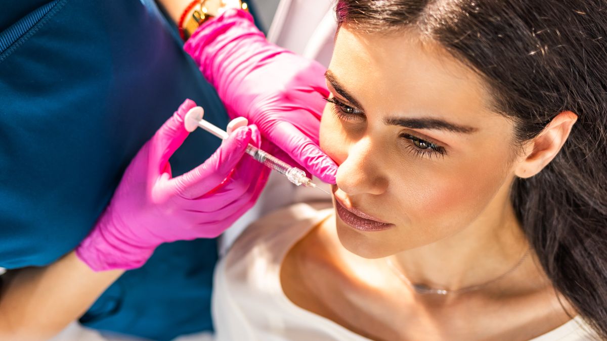 Female cosmetology in a beauty salon
Young female patient lying during the anti-wrinkle injection in a beauty salon.
ljubaphoto