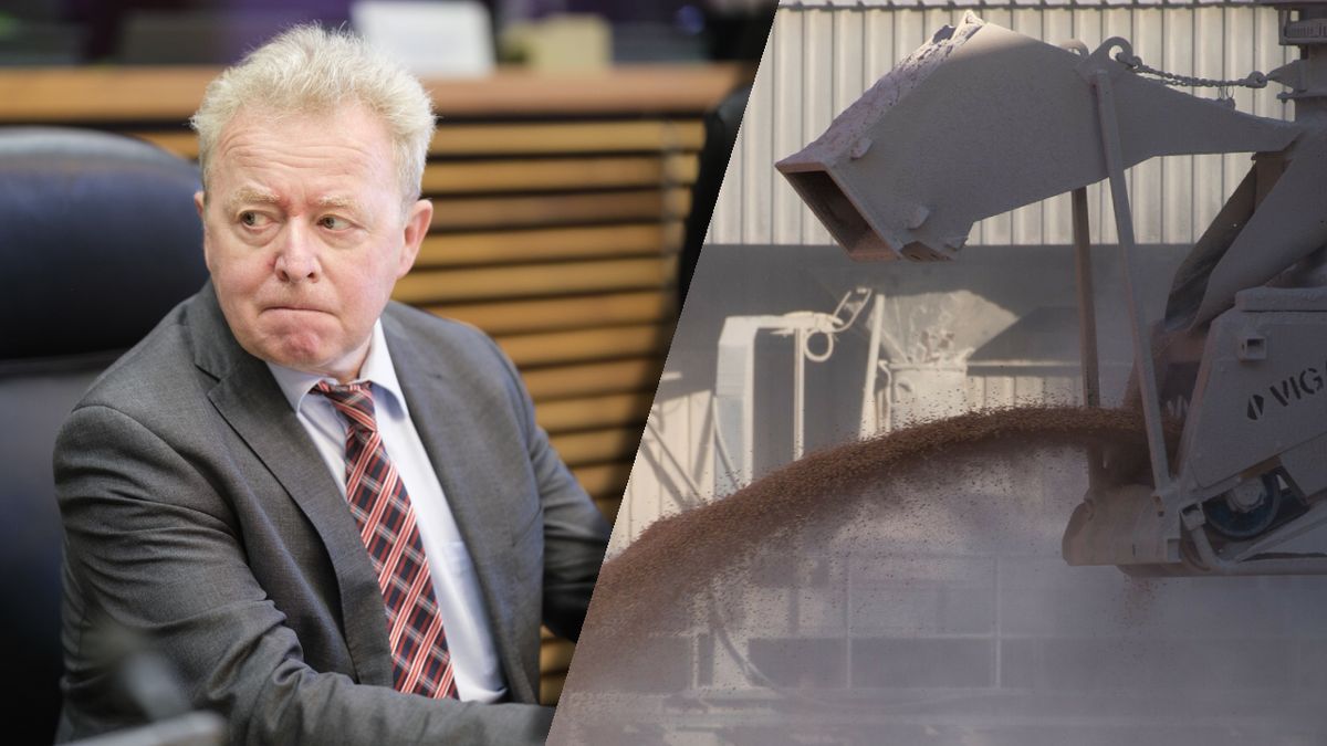 Janusz Wojciechowski i zboże