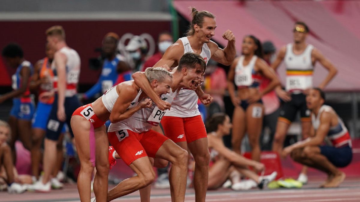 Getty Images / Joe Giddens/PA Images / Na zdjęciu: polska złota sztafeta mieszana 4x400 metrów