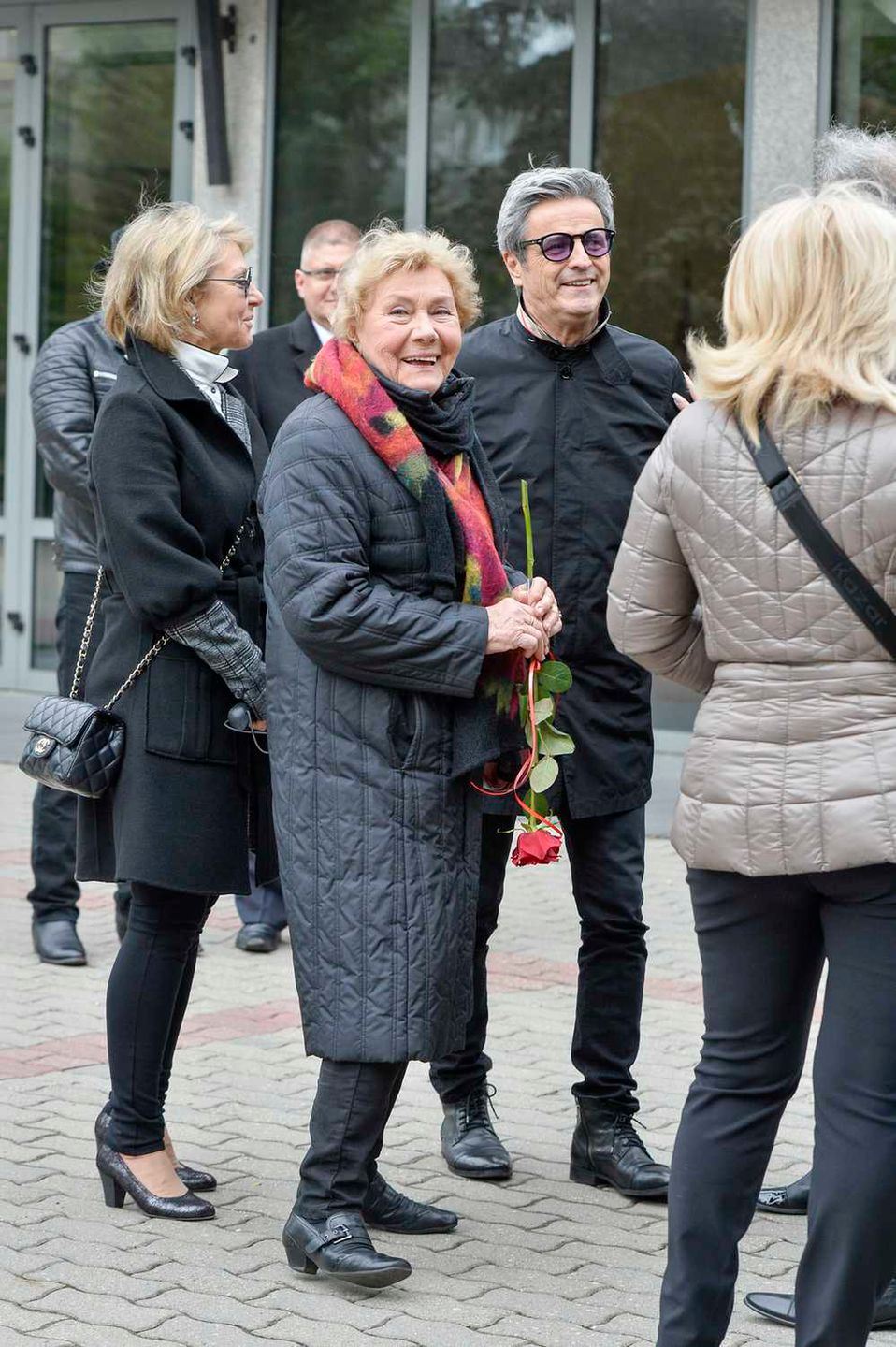Piotr Polk, Teresa Lipowska - pogrzeb Tadeusza Plucińskiego