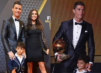 Ronaldo odbiera Złotą Piłkę! Z synem! (ZDJĘCIA)