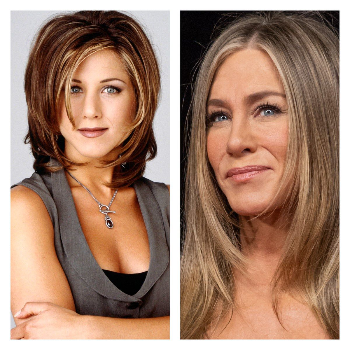 Jennifer Aniston w latach 90. i obecnie