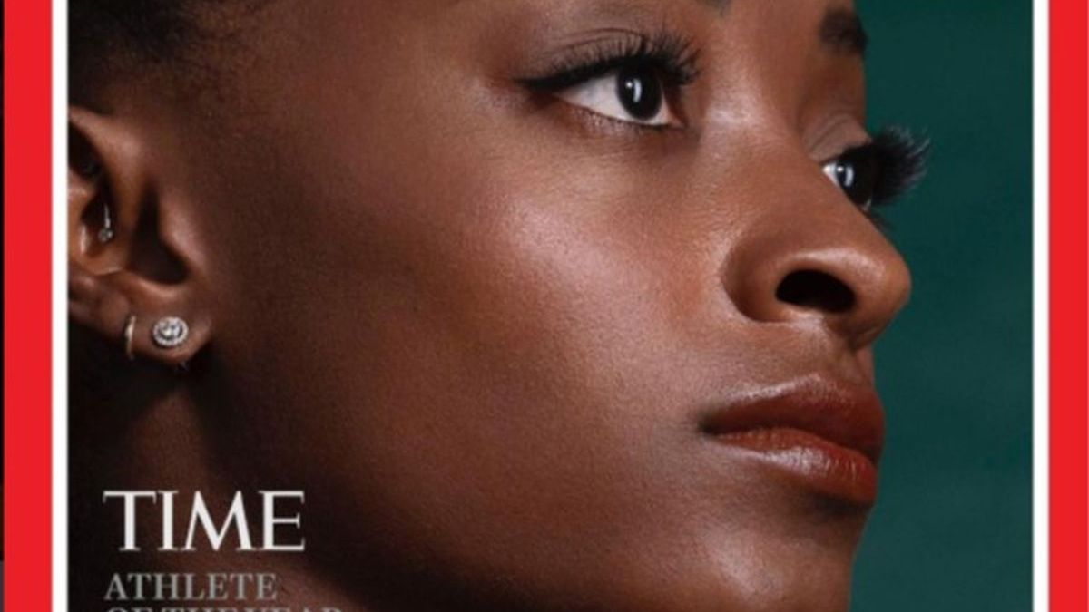 Simone Biles na okładce "Time"