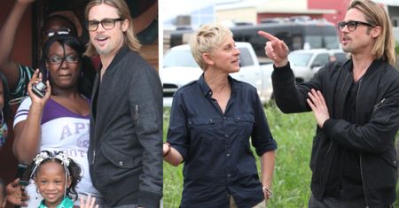 Angelina, Brad i dzieci w Nowym Orleanie