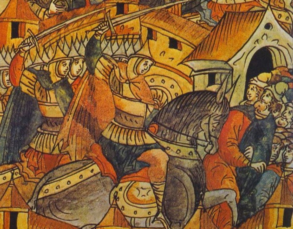 Zdobycie Kijowa przez Mongołów w 1240 roku. Najeźdźcy utopili miasto we krwi