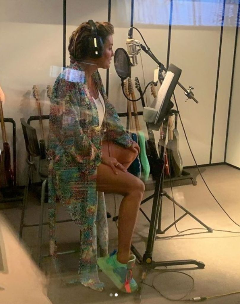 Małgorzata Rozenek odwiedziła studio nagraniowe