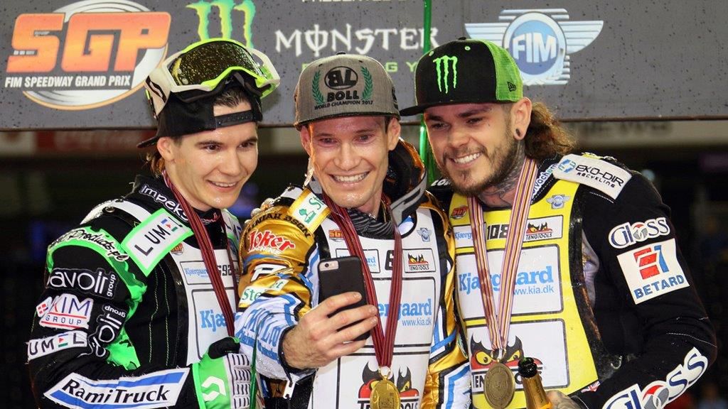 WP SportoweFakty / Jarek Pabijan / Od lewej: Patryk Dudek, Jason Doyle i Tai Woffinden