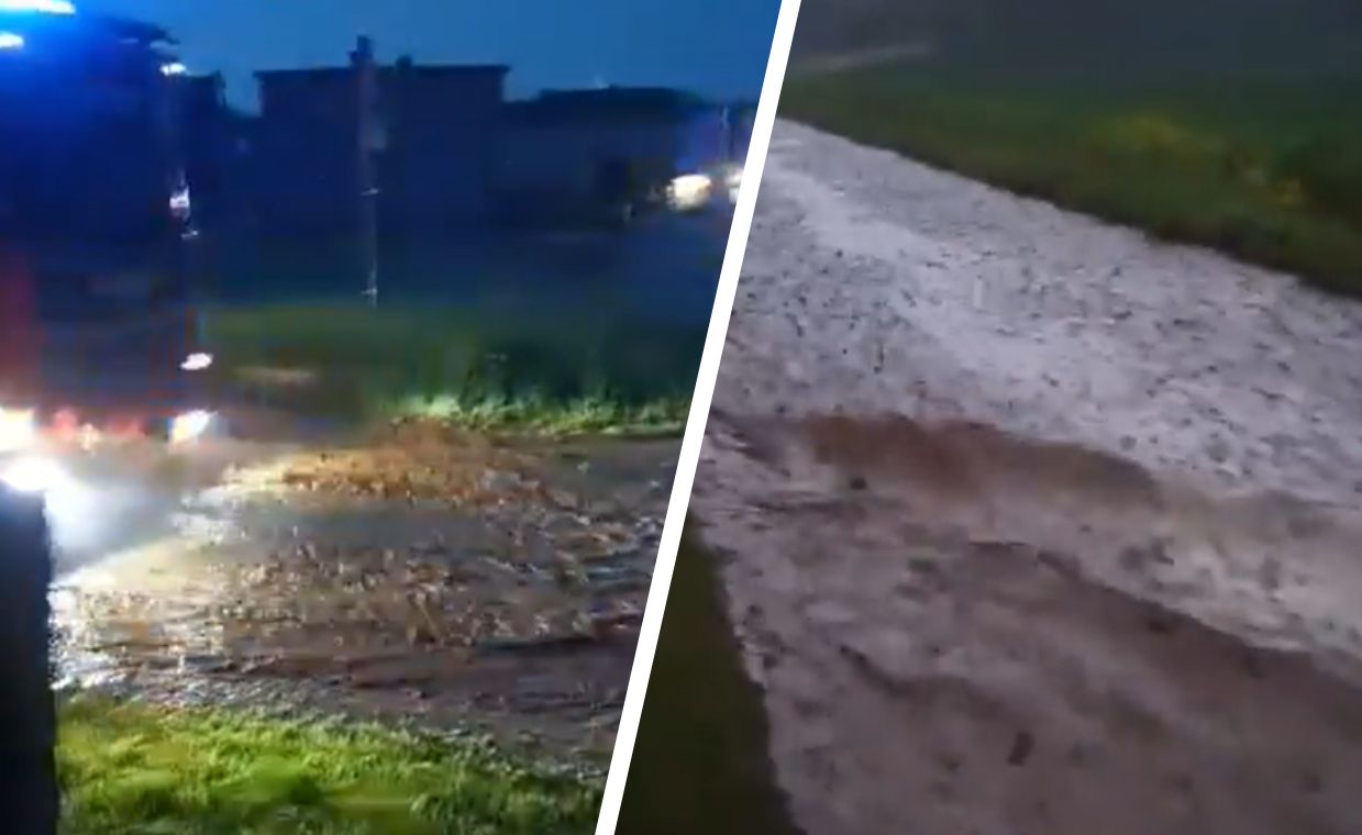 "Woda spływała ulicami". Interwencje pod Raciborzem