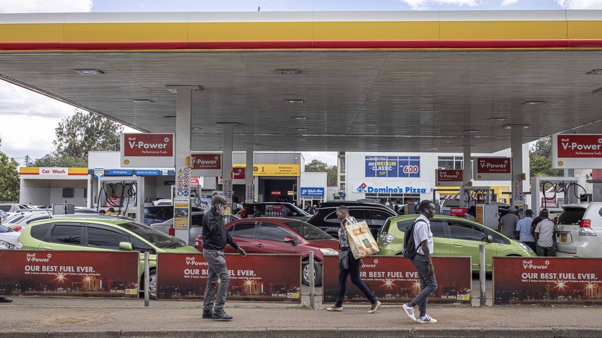 Stacja paliw w Kenii