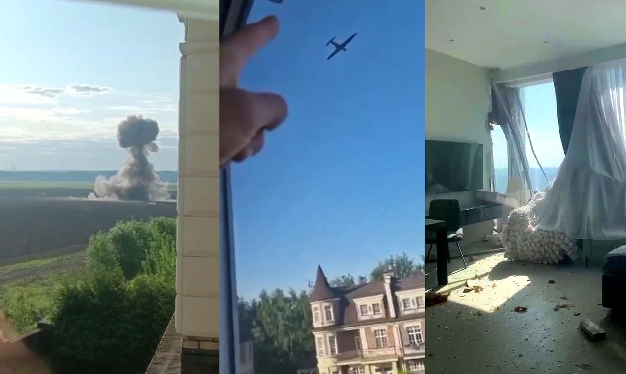Moskwa. Poranny atak dronów. Zszokowani Rosjanie relacjonowali incydenty