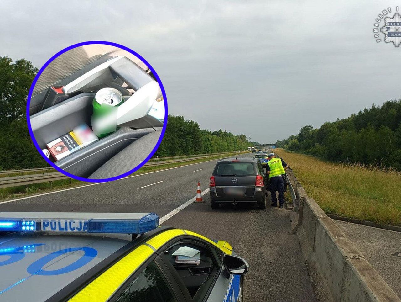 Śląskie. Pijany kierowca urządził sobie rajd po A4. Policjanci zatrzymali go zanim doszło do tragedii