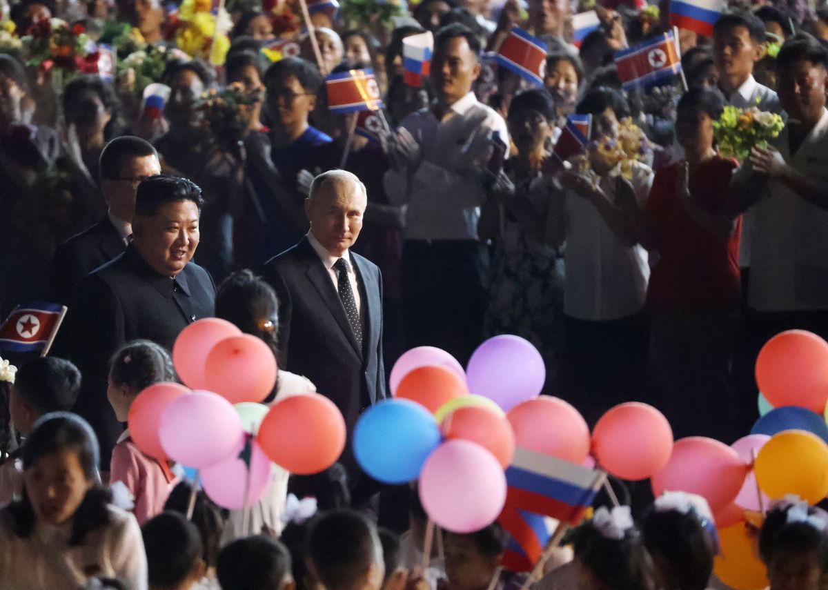 Putin i Kim Dzong Un