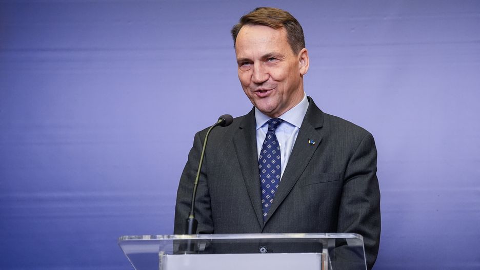 Radoslaw Sikorski Poland's Minister of Foreign Affairs during press conference in Warsaw, Poland on December 09, 2024. (Photo by Foto Olimpik/NurPhoto via Getty Images)