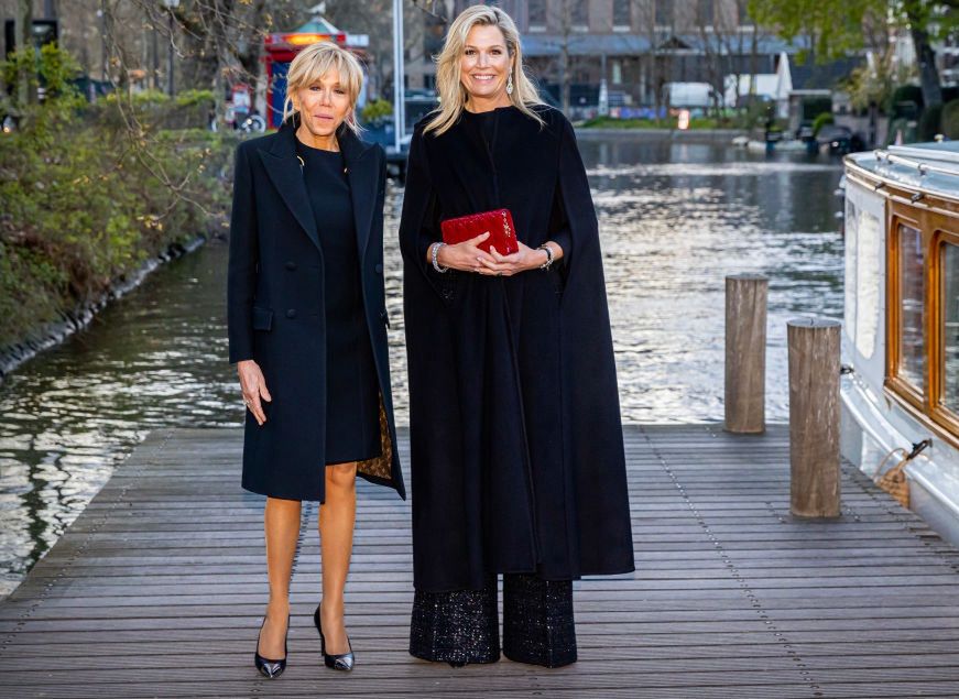 Brigitte Macron i królowa Maxima