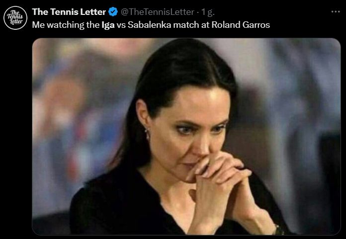 Mem o meczu Igi Świątek i Aryny Sabalenki