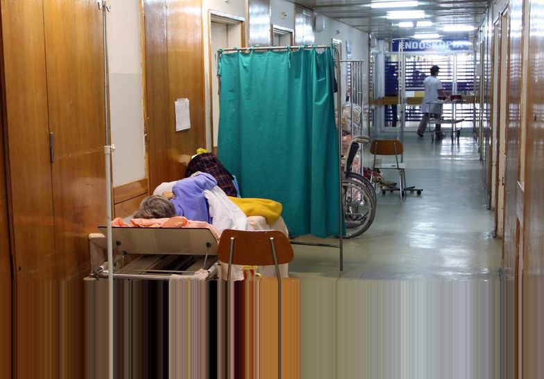 Szpital na Banacha sprzed paru lat. Pacjentów już na korytarzach nie ma, ale oddziały wyglądają bardzo podobnie.