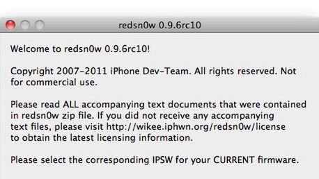 DevTeam wydaje redsn0w 0.9.6rc10 dla Windowsa oraz Maca 1