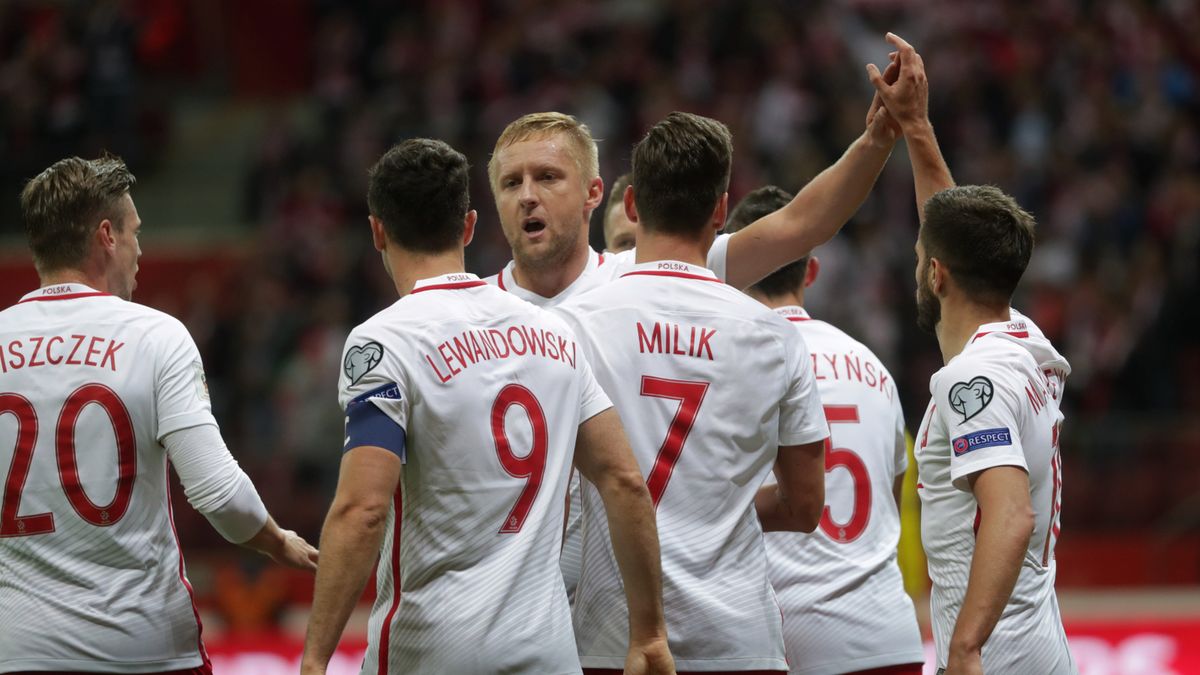 PAP / Bartłomiej Zborowski / Radość piłkarzy reprezentacji Polski