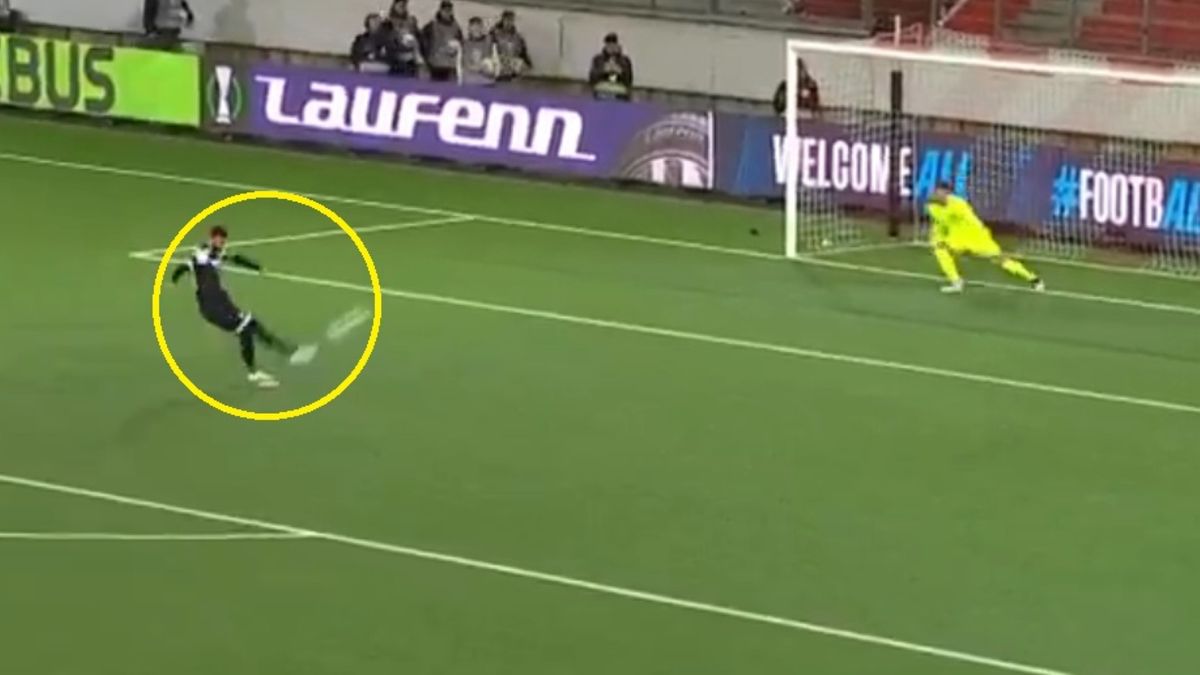 Twitter / Polsat Sport / Na zdjęciu: przestrzelony rzut karny Kacpra Przybyłki