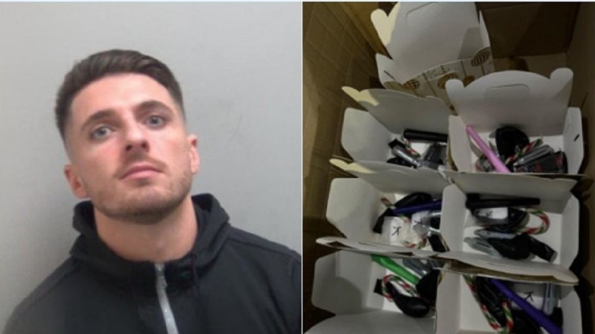 30-latek był pierwszym zatrzymanym w UK za handel gazem rozweselającym