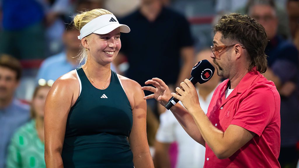 Getty Images / Robert Prange / Na zdjęciu: Clara Tauson podczas wywiadu