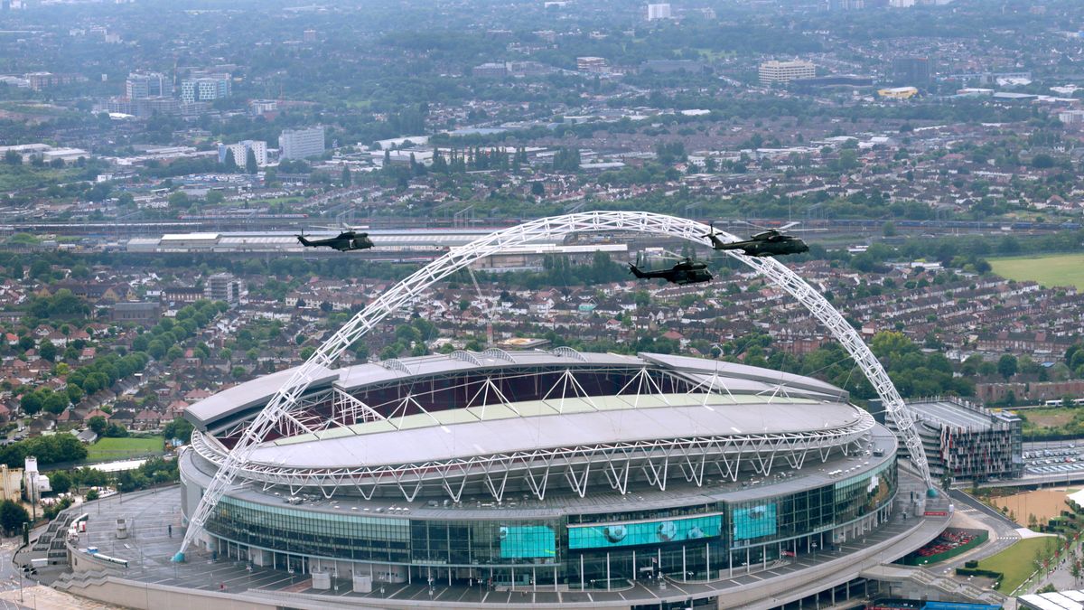 Wembley Stadium z lotu ptaka