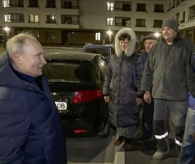 Putin w Mariupolu rozmawiał z ludźmi. Nagle słychać krzyk