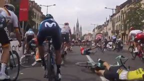 Tour de France 2019. Chwile grozy Nairo Quintany. Tak uniknął upadku (wideo)