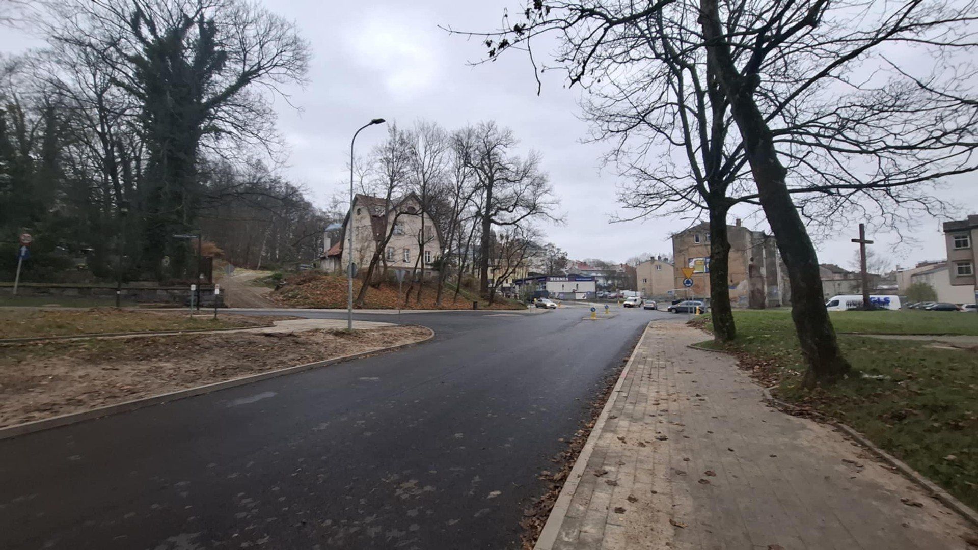 Ulica Kaszubska już przejezdna po remoncie.