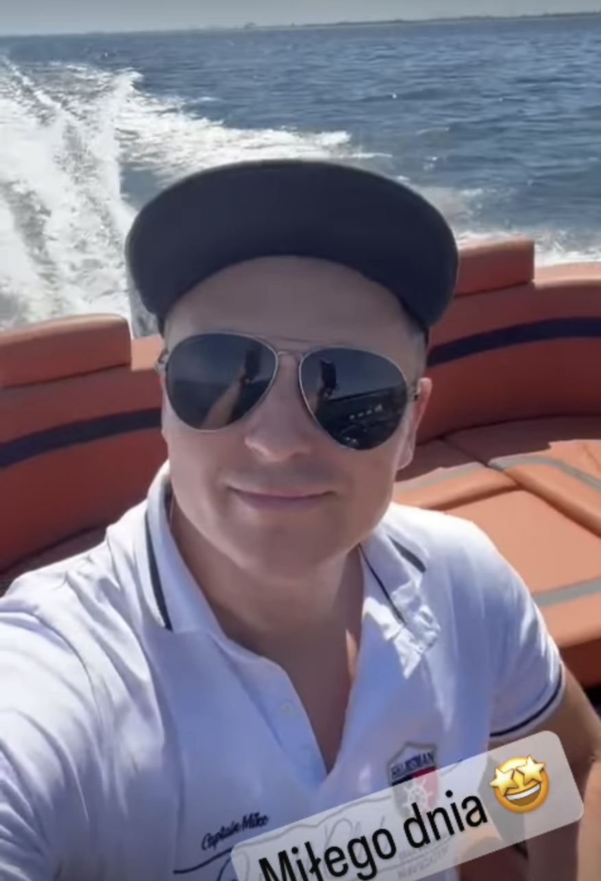 Rafał Brzozowski szaleje na jachcie