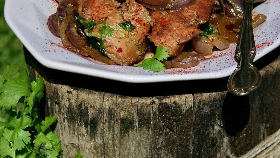 Grillowana wątróbka na ostro
