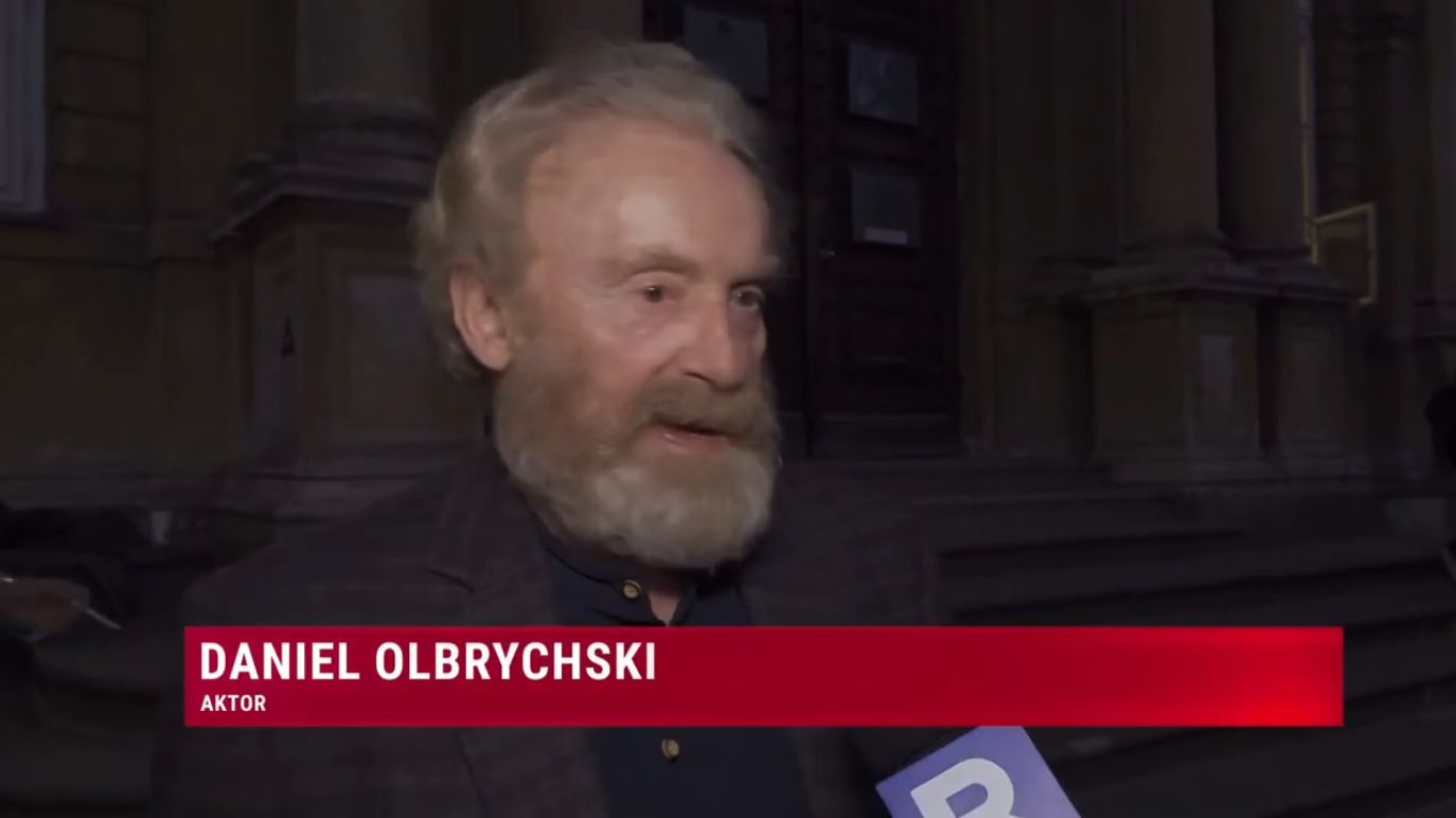 Daniel Olbrychski udzielał wywiadu TV Republika. Jego żona nie wytrzymała