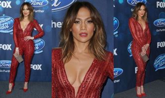 Dekolt Jennifer Lopez na imprezie "Idola"