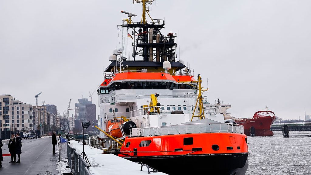 Statek "Neuwerk" w porcie w styczniu 2026 r. 