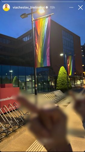 Na zdjęciu: Instagram Story Wiaczesława Bielińskiego (fot. Instagram: @viacheslav_bielinskyi)