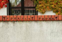 "Zdrajca" i "pedał" - obraźliwe napisy na murze wokół domu prezydenta Poznania
