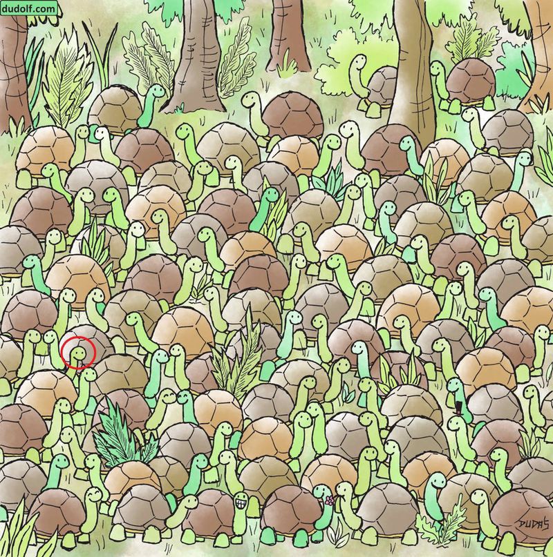 Tutaj schował się wąż 