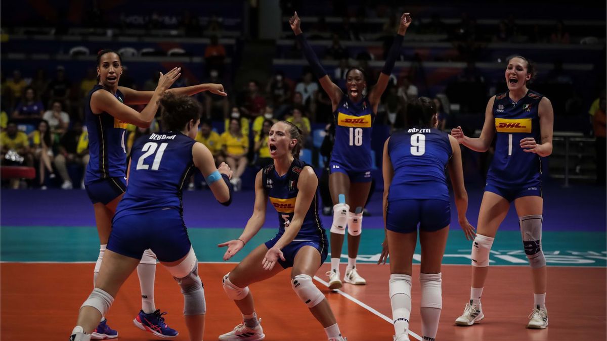 Materiały prasowe / VNL / Na zdjęciu: siatkarki reprezentacji Włoch