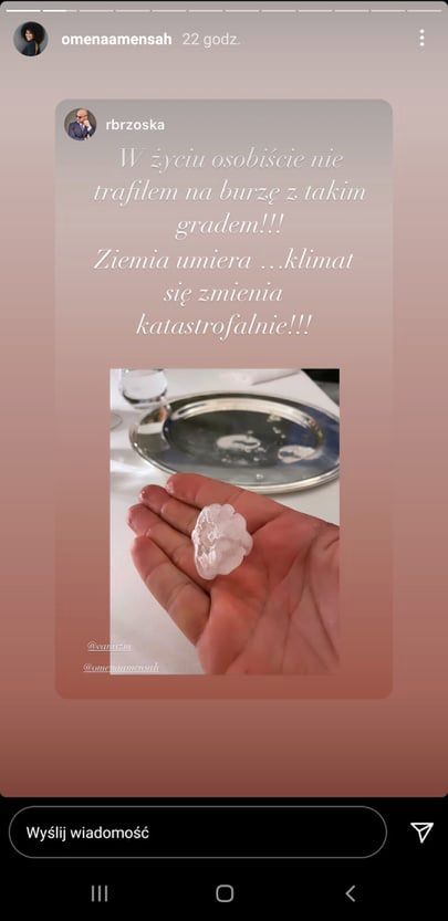 Omenaa Mensah pokazała grad