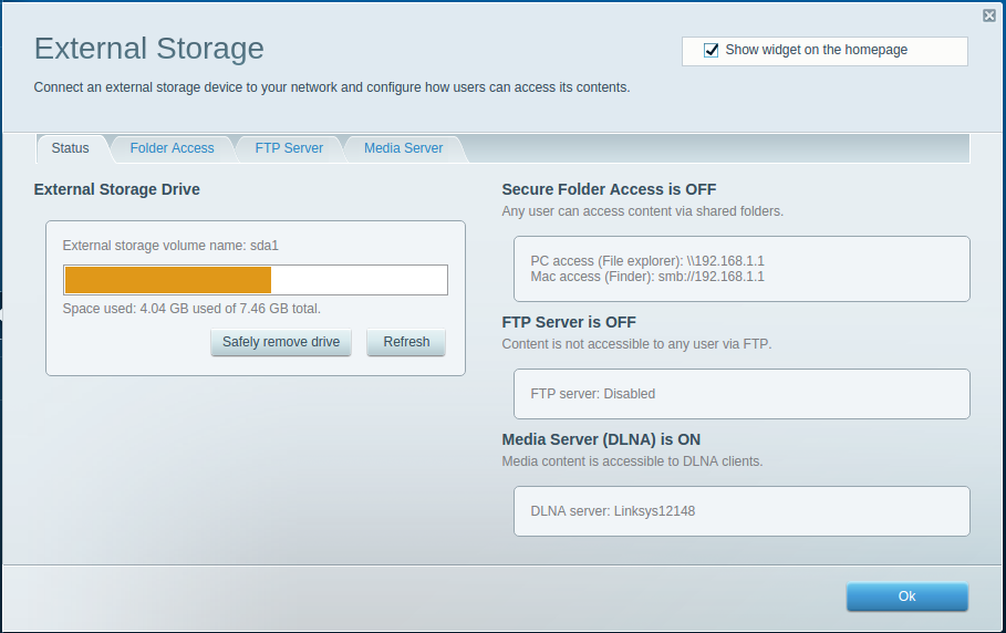 Linksys WRT1900ACS – test routera, który może być domowym NAS-em 14