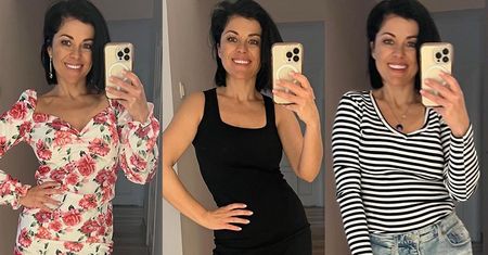 Modnisia Katarzyna Cichopek wytrwale lansuje trendy: jeans, perły i kolor pomarańczowy… (ZDJĘCIA)