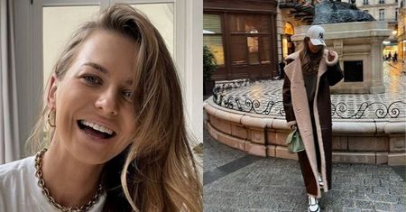 Anna Lewandowska pozdrawia z Paryża z miętową torebką Dolce & Gabbana za 8 tysięcy: "BONJOUR" (ZDJĘCIA)