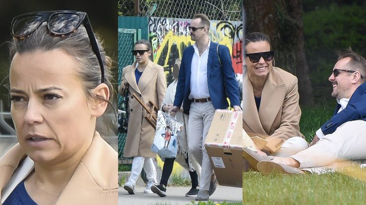 Anna Mucha i Jakub Wons wybrali się z dziećmi do parku, by SPRZEDAWAĆ LEMONIADĘ