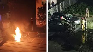 Kolejny pożar samochodu w Płocku. Auto stanęło w ogniu na parkingu!