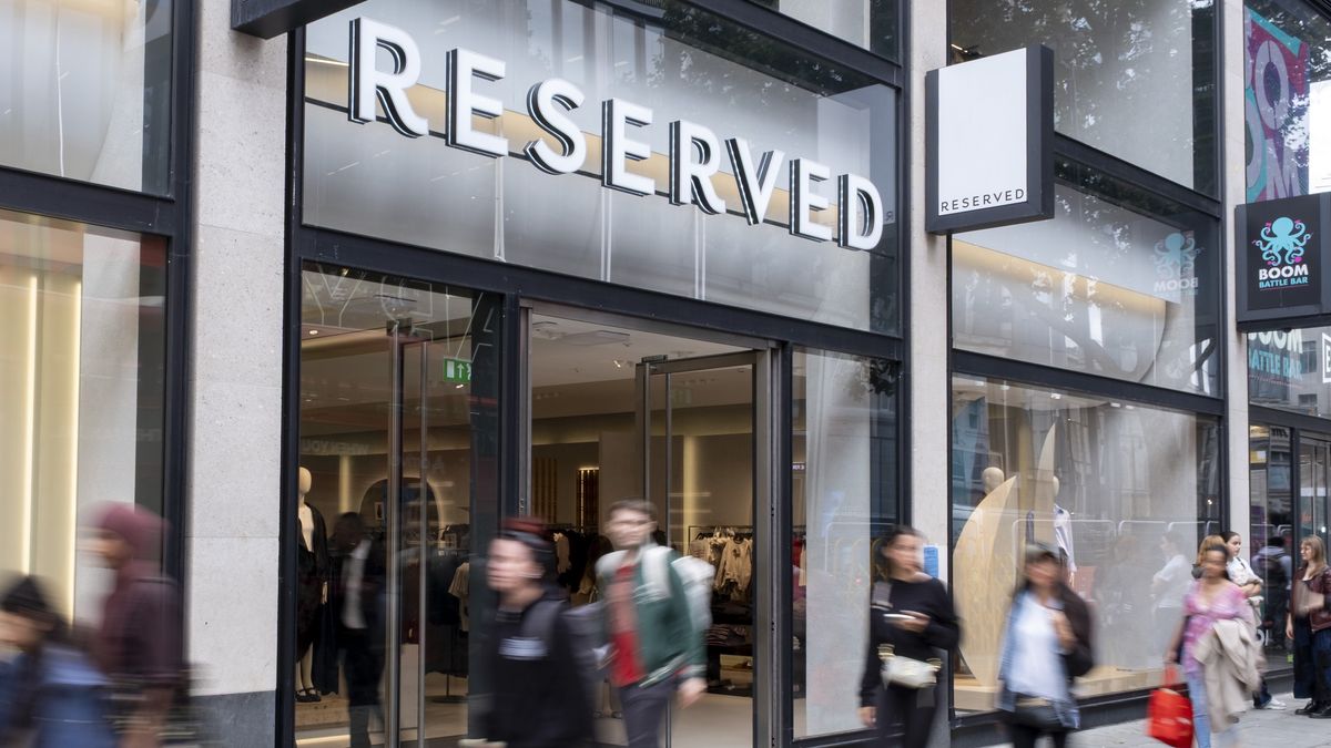 Shop front for the clothing brand Reserved on 27th August 2026 in London, United Kingdom. (photo by Mike Kemp/In Pictures via Getty Images)